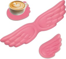 Angel Wing Wrist Rest Cute Wrist Rest for Keyboard and Mouse w/Coaster Pink picture