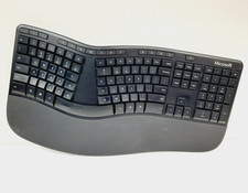 Microsoft Ergonomic USB Wired Keyboard Model 1878 LXM-00001, Tested Working picture