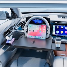 2in1 Extendable Steering Wheel Tray Car Desk Laptop Food Table Large SUV picture