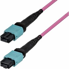 StarTech 1m 3.3ft MTP®/MPO Fiber Optic Cable 12F Type-A OS2 Single Mode picture