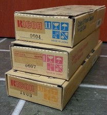 LOT of 3 BNIB Genuine Ricoh CL2000 CL3000 Type 125 Toner Cartridges  picture