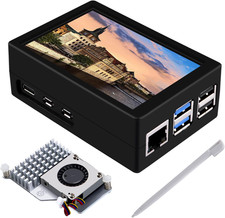 Geeekpi 3.5 Inch HDMI Touch Screen with Case for Raspberry Pi 5, with Official P picture
