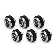 Alphacool Apex Grip SoftTube Fitting, 16/10mm, Chrome, 6-pack picture
