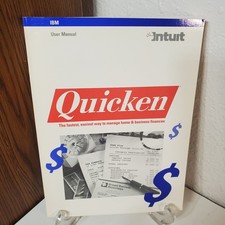 Vintage Intuit Quicken USER MANUALS IBM, PC Compatibles, No Discs picture