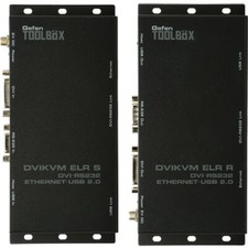 GefenToolBox DVIKVM Extra Long Range Extender - Black with power supply picture