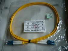 LC to LC fiber patchcord jumper cable singlemode 9/125 SMF duplex 10m length UPC picture