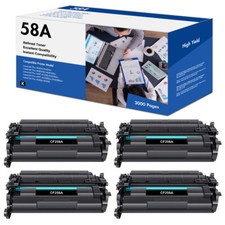 4PK CF258A 58A Toner for HP LaserJet Pro M404 M404n M404dn MFP M428fdw NO CHIP picture
