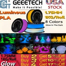 Geeetech PLA Filament 1KG 1.75mm Glow in Dark FDM 3D Printer Luminous Consumable picture