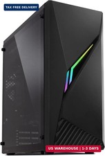 Ravn ATX Mid-Tower Desktop Computer Gaming PC Case | RGB Lighting Strip w picture