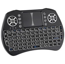 A8 Mini Keyboard with Touchpad,2.4G+BT,7-Color Backlight picture