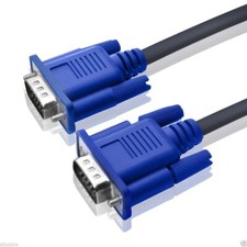 SVGA SUPER VGA Monitor 15PIN M/M Cable CORD FOR PC TV HDTV Blue 6 FEET picture