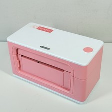 Munbyn ITPP941 Pink Thermal Shipping Label Printer No Power Cable Tested picture
