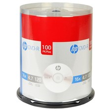 HP 16x Speed 4.7GB 120-Minute DVD-R Blank Media - 100 Piece Spindle (DM16100CB4) picture