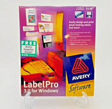 Vtg 1996 Avery LabelPro 3.0 Windows Software 5118 3.5 Floppy Disks New Sealed picture