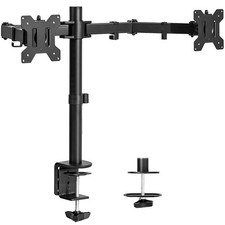 Dual Monitor Mount For 13 To 30 Inch Screens Adjustable Height And Swivel picture