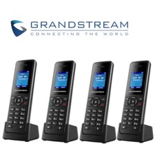 4 Grandstream DP720 DECT Cordless HD VoIP Telephone Handset Black REQUIRES DP750 picture