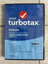Intuit Turbotax Deluxe Federal Returns Federal E-file & State Returns 2020 NIB picture