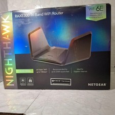 NETGEAR Nighthawk RAXE300 AXE7800 Tri-Band 7.8Gbps WiFi 6E Router Black - NO BOX picture