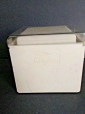 Fellowes Step Cube – 3-1/2” Diskette File Holder –Stock #95350 Beige 15 slots picture