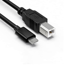 USB B to USB C Printer Cable 10FT, Compatible with Macbook Pro Air, Ipad Laptop, picture