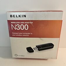 Belkin N300 High Performance Wireless Wi-Fi USB Adapter  F9L1002 Open Box picture