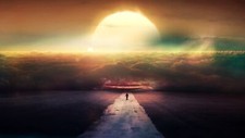Landscape sun alone sky art Custom Gaming Mat Desk picture