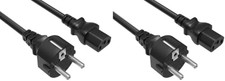 6Ft 18AWG European Schuko Power Cord CEE 7/7 to IEC320 C13, 10A/250V, European T picture