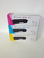 LOT OF 3 LD TONER CARTRIDGE COMPATIBLE HP 304A/305A AND CANON 118, M,C,Y picture