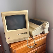 Vintage Apple Macintosh 512K Computer and Printer picture