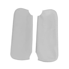 Pair Sun Visor Cover Skin Gray - Leather Cover - Compatible with Sunglasses picture