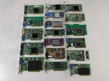 Vintage ATI & Nvidia AGP 2X & Universal Mixed Bulk Video Cards Lot of 18 picture