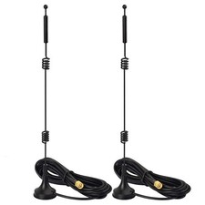 Bingfu Dual Band WiFi 2.4GHz 5GHz 5.8GHz 9dBi 2-Pack [RP-SMA] Male Antenna picture