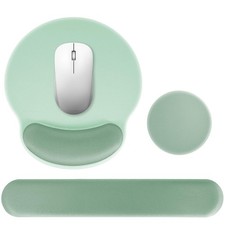 Ergonomic Mouse Pad Keyboard Set Wrist Rest Arm Cushion Support Cute Green picture