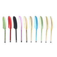 10pcs Feather Capacitive Stylus Metal Touchscreen Pen Handwriting Pens picture