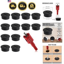 1 Inch（25mm Desk Grommet, 13 Pieces Wire Grommet, Desk Hole Cover for Cables ... picture