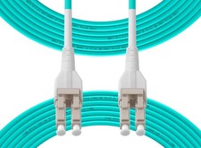 Uniboot OM3 LC To LC Fiber Patch Cable Multimode Duplex 10M 33Ft 50/125m picture