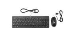 Free New HP Slim Wired USB Keyboard and Mouse  Kit Combo Sale Original Brand picture