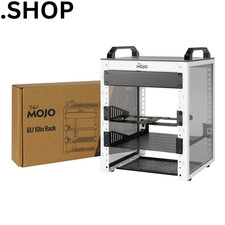 Tecmojo 6U Network Rack, 10 inch Mini Server Rack with 2 6U/10in/White, White picture