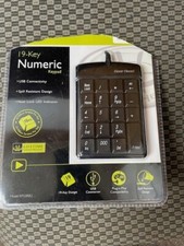 Gear Head 19-Key Numeric Keypad KP2200U USB Plug n Play Sealed Pkg picture