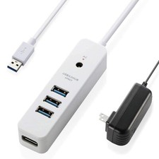 Elecom USB3.0 hub 4-port self / bus with both the corresponding magnet with AC picture