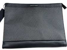Bric's Porsche Design Carbon Leather 15'' Laptop Notebook Sleeve Pouch Black picture