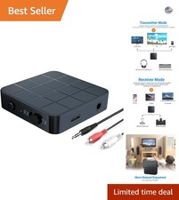 Versatile 2-in-1 Bluetooth Audio Adapter with aptX Low Latency - Stream Anywhere picture