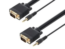 Monoprice 10ft SVGA HD15 M/M CL2 Rated Cable W/ Stereo Audio & Triple Shielding picture