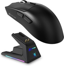 Attack Shark X1 Gaming Mouse & Docking/Charging Station, 49g Ultralight - Black picture