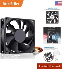 Versatile Air Cooling Fan - 80mm, 12V, 3-Pin for PCs and Electronic Devices picture