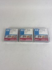 GENUINE OEM 3-PACK HP LTO1 ULTRIUM DATA CARTRIDGE 200GB C7971A FACTORY SEALED picture