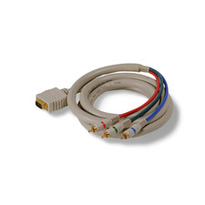 6ft HDTV 3 RCA Triple Shielded Component Breakout Cable - White picture