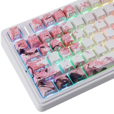 Tsungup PBT Keycaps Cherry Blossom Keycap Set-Sakura Pink Sakura picture