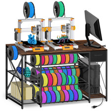 3D Printer Stand with Charging Station, Large 4-Tier 3D Printer Table with Filam picture
