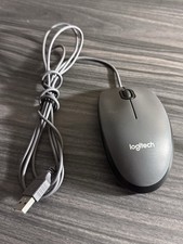 Logitech M100 Wired USB Optical Mouse Grey Model M-U0026 Tested picture